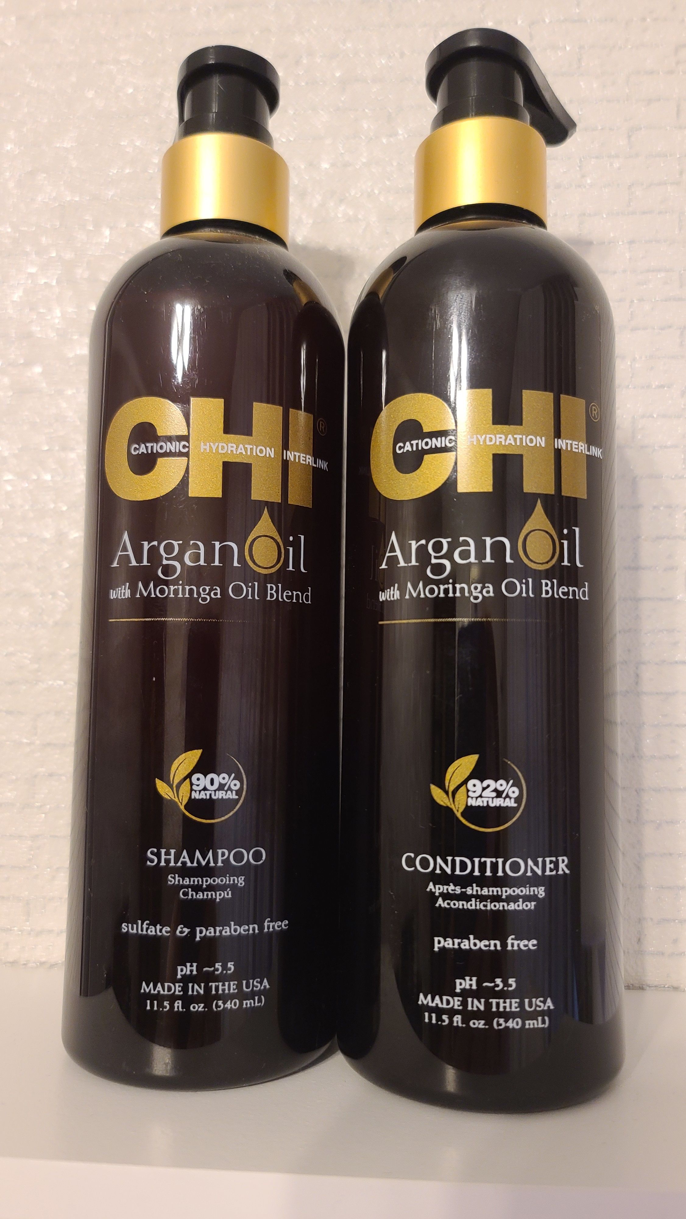 CHI Argan Oil Plus Moringa Oil Набор Шампунь + Кондиционер (340мл+340мл)