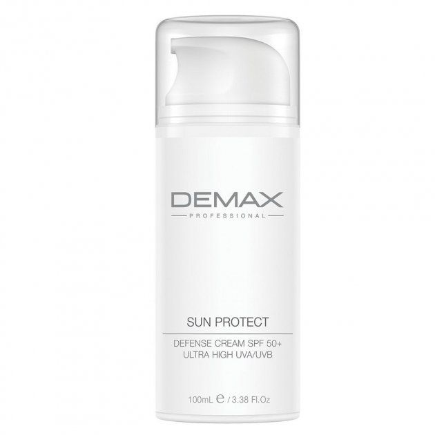 Sun protect defense cream SPF 50+ ultra high UVA/UVB - Інтенсивний денний зволожувач, SPF 50, 100 мл, Demax