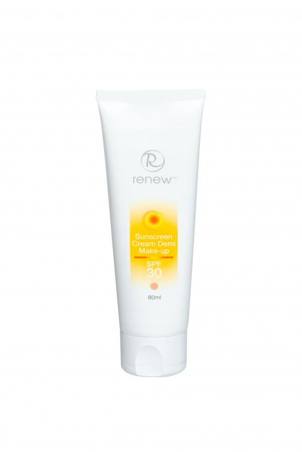 Renew Sunscreen Cream Demi Make up SPF 30. Сонцезахисний Тональний Крем, 80мл + пробнік в подарунок!