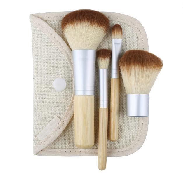 Набор кистей для макияжа ECOTOOLS, 4шт + чехол