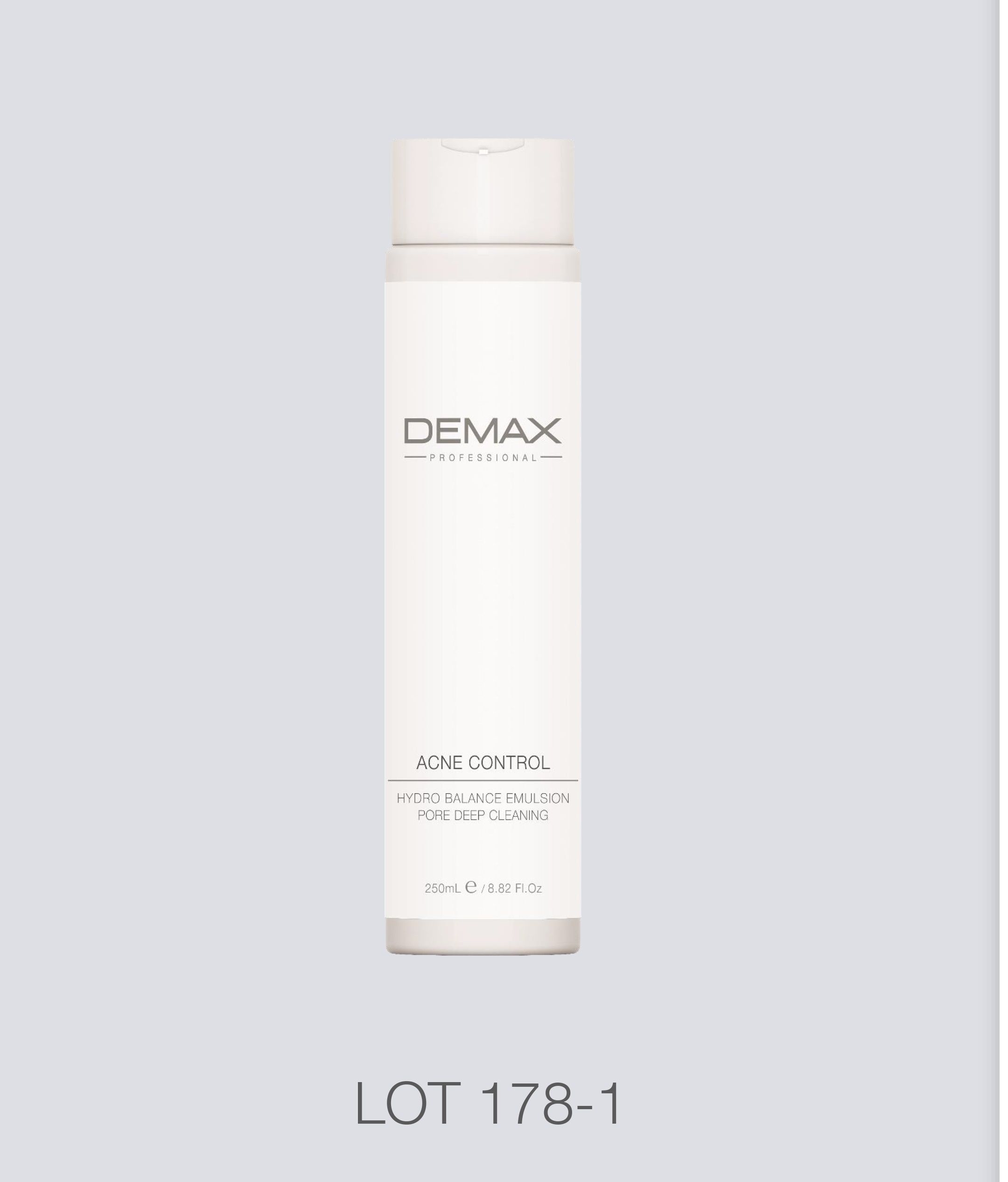 Acne control hydro balance emulsion pore deep cleaning - Гідроемульсія для проблемної шкіри, 250 мл, Demax