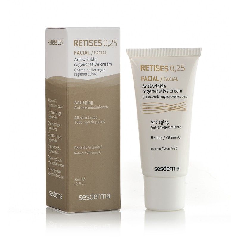 SesDerma Retises 0.25% Antiwrinkle Regenerative Cream, Регенеруючий крем проти зморшок для зрілої шкіри
