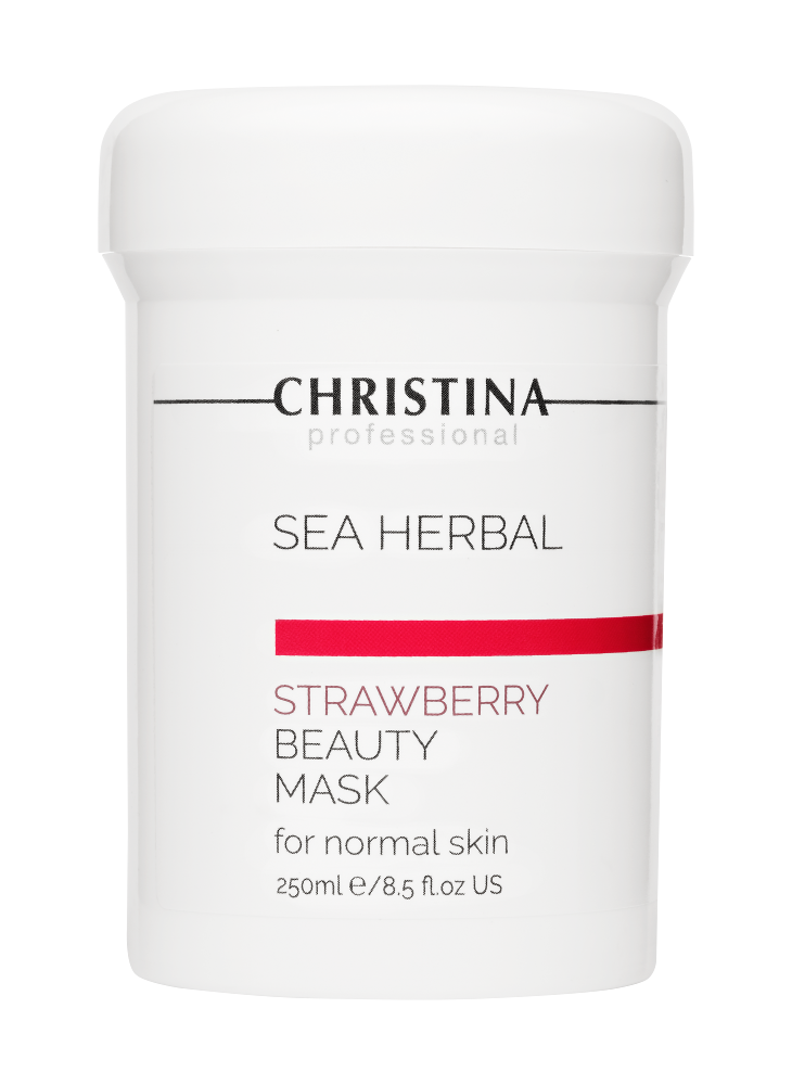 Christina Sea Herbal Beauty Mask Strawberry, Полунична маска краси для нормальної шкіри