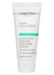 Christina Elastin Collagen Placental Enzyme Moisture Cream With Vitamins A, E & HA, Зволожуючий крем для жирної та комбінованої шкіри